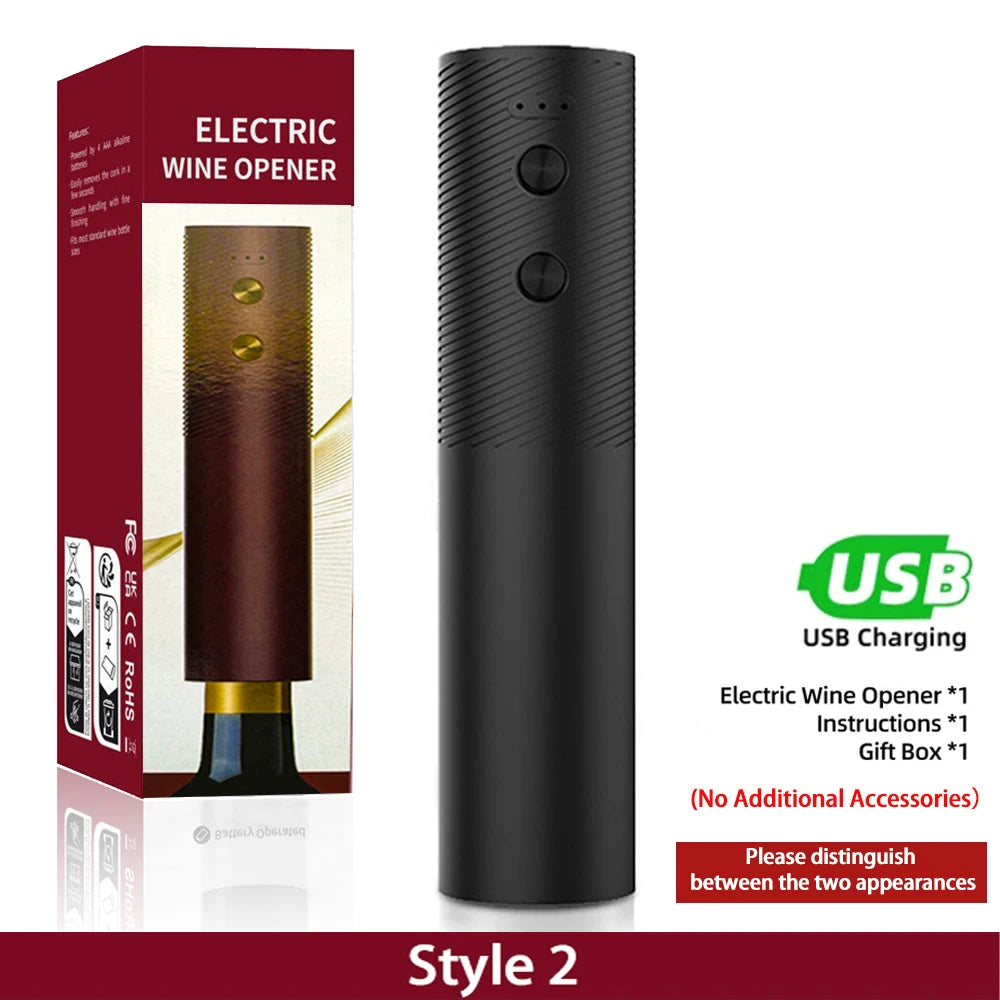 Rechargeable Electric Wine Opener with Charging Base