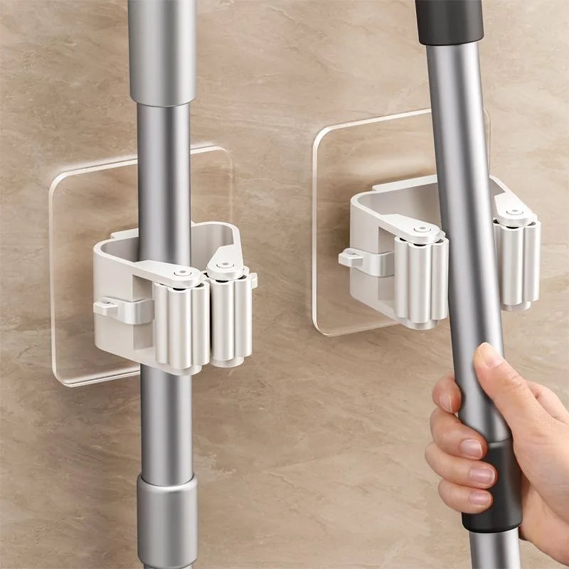 Mop & Broom Holder – Multi-Purpose Minimalistic Wall Hooks