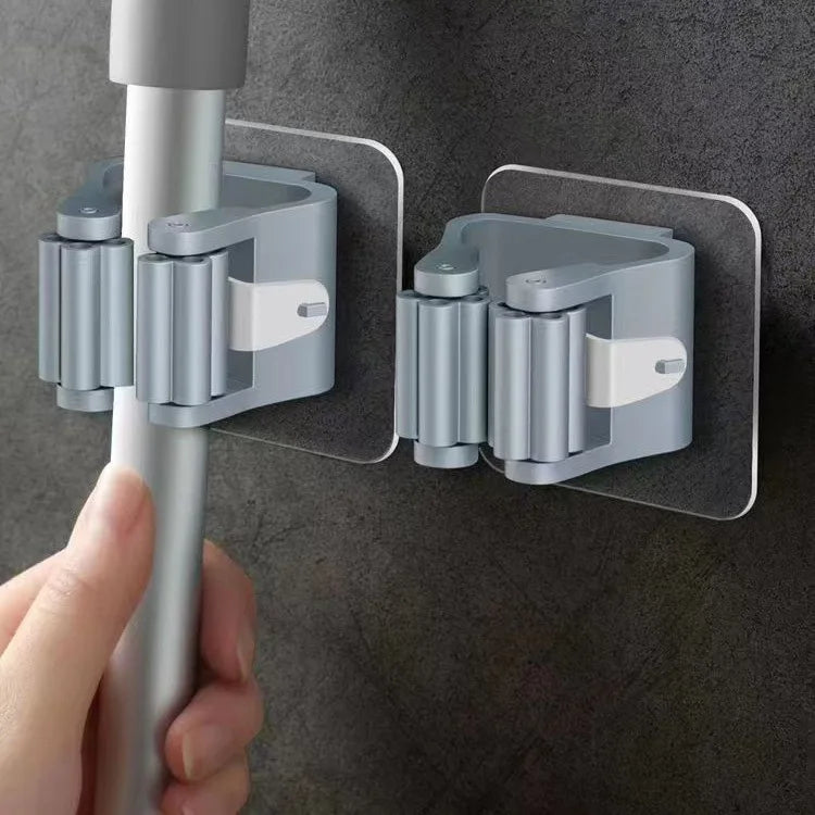 Mop & Broom Holder – Multi-Purpose Minimalistic Wall Hooks