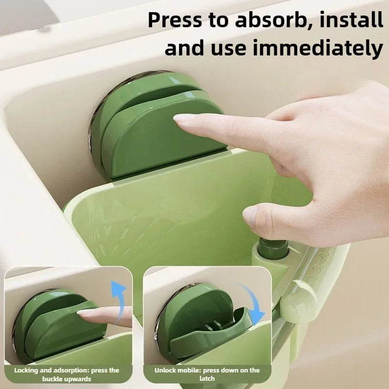 Premium Sink Corner Rack – Detachable Organizer and Drainer