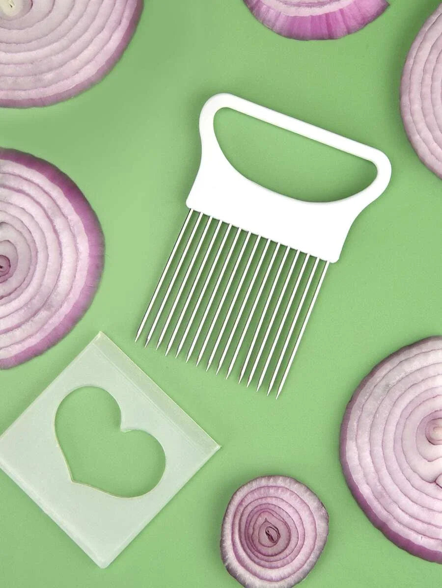 Stainless Steel Onion & Vegetable Slicer – 1 Piece