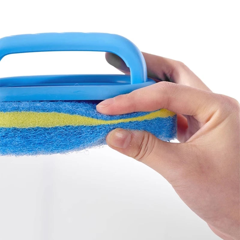 2-in-1 Cleaning Brush with Sponge Handle
