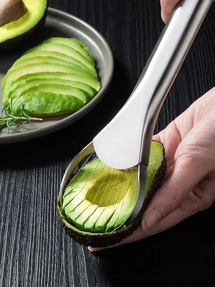 Effortless Stainless Steel Avocado & Fruit Slicer