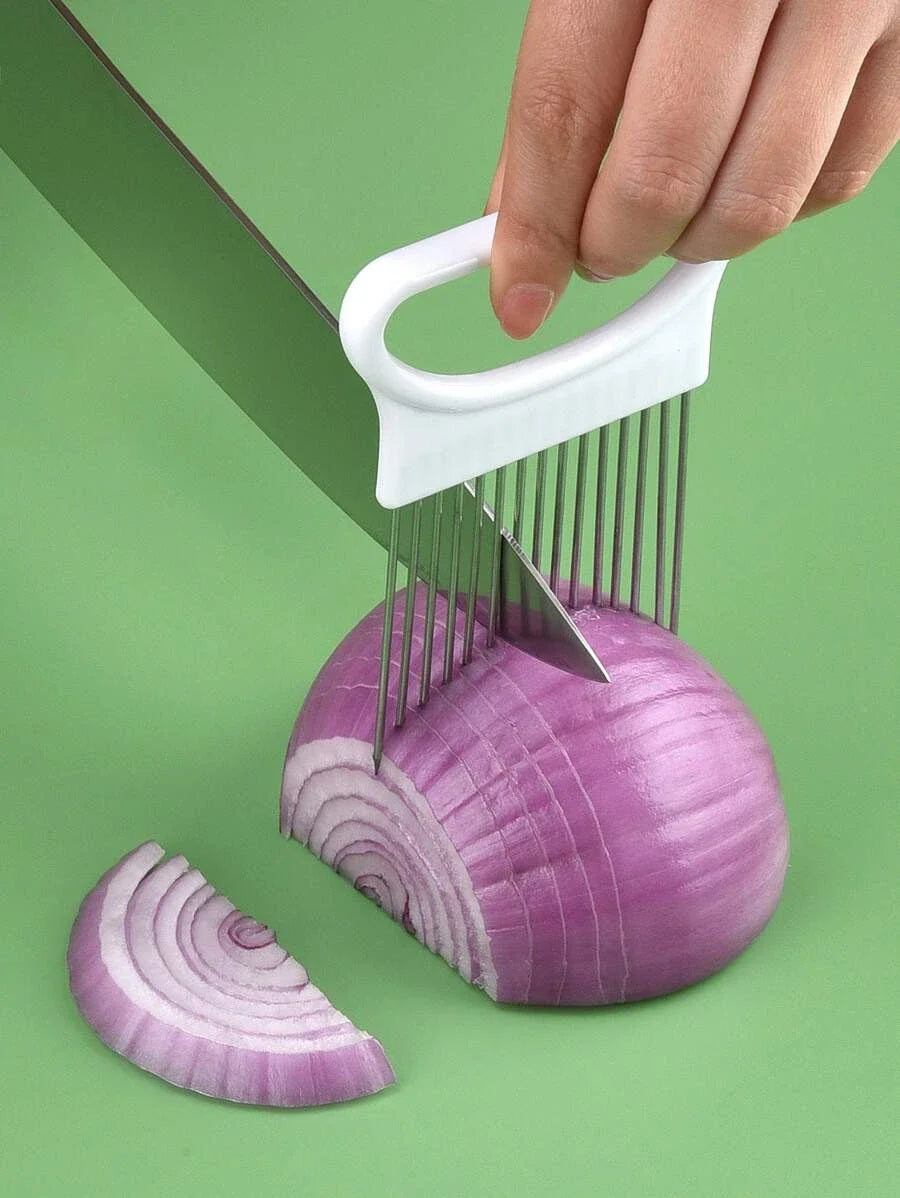 Stainless Steel Onion & Vegetable Slicer – 1 Piece
