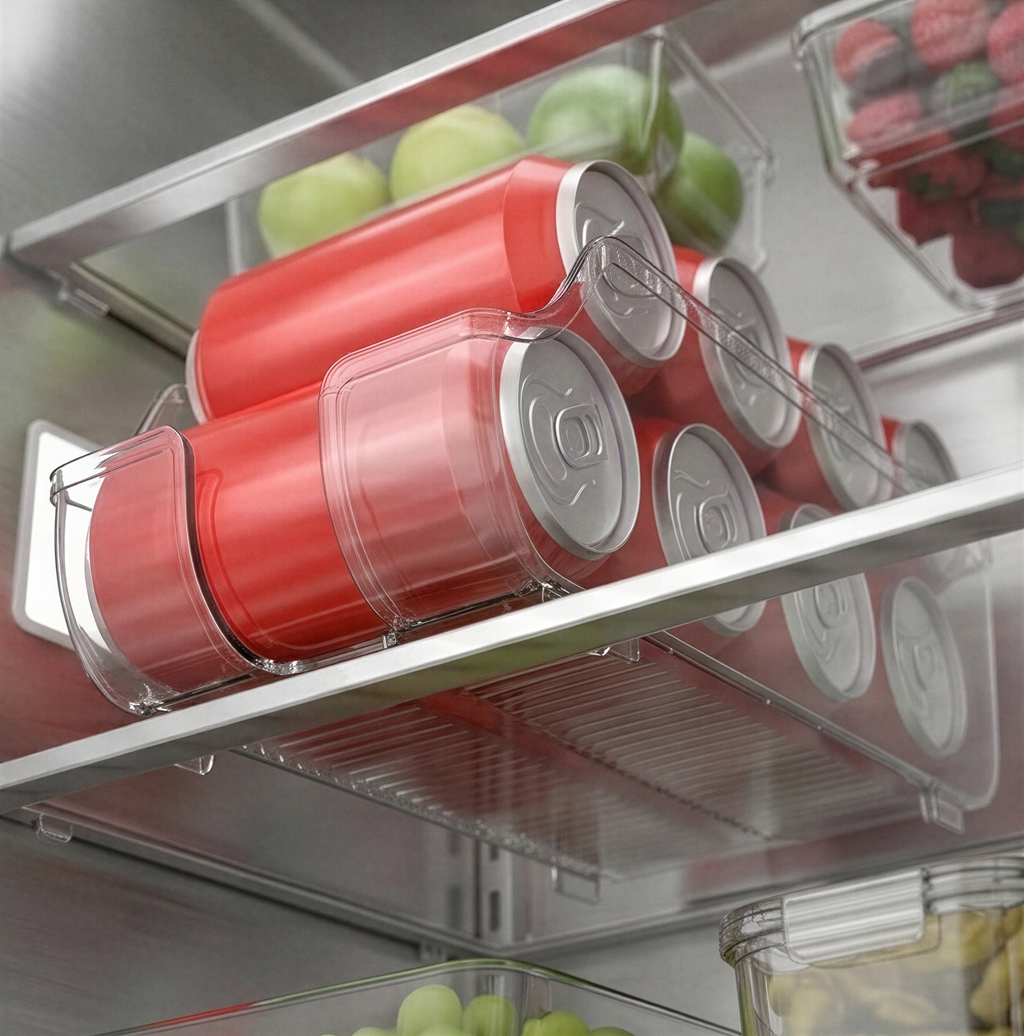 Refrigerator Can Organizer – Soda & Drink Dispenser for Kitchen Storage