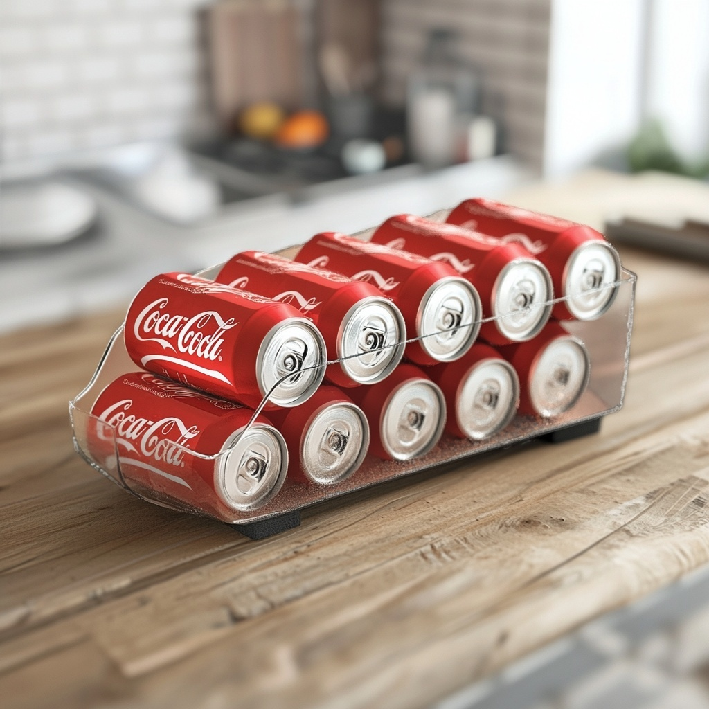 Refrigerator Can Organizer – Soda & Drink Dispenser for Kitchen Storage