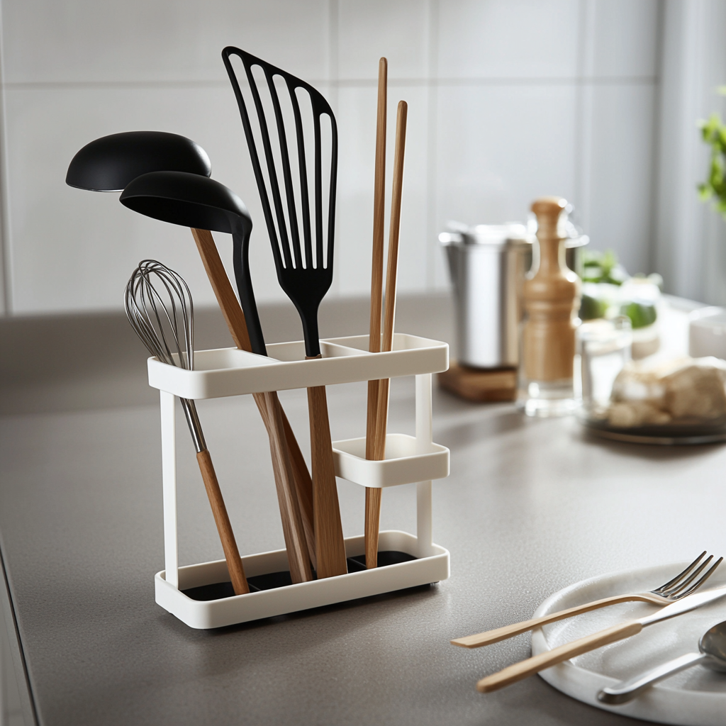 Metal Multi-Purpose Utensil Holder