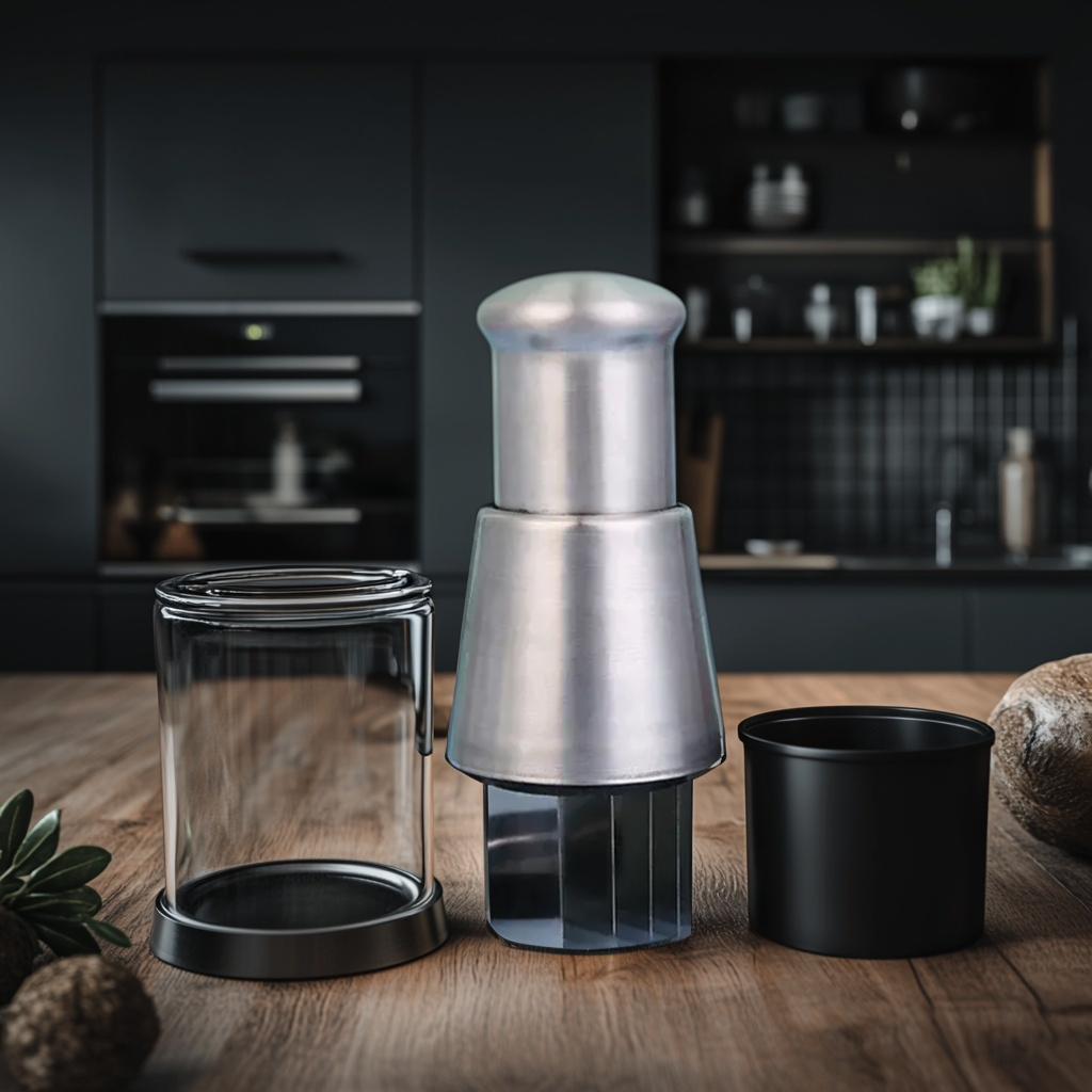 Stainless Steel Mini Hand Chopper – Garlic, Ginger & Herbs